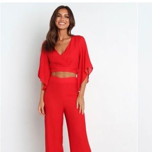 Petal and Pup Kalina set- NEW. Size 6- Red